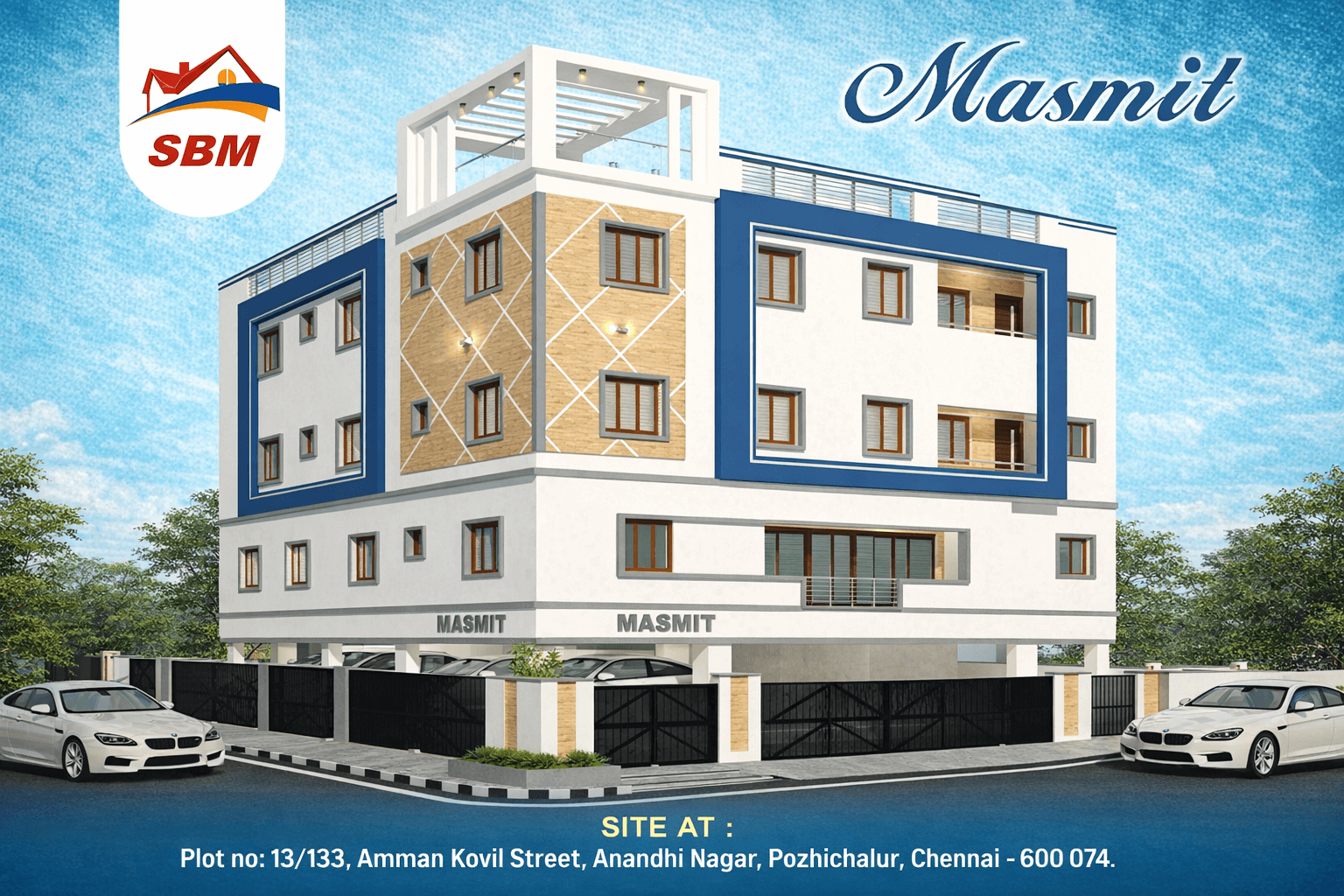Masmit apartments in Anandhi Nagar, Pozhichalur, Chennai Chennai by SBM Promoters