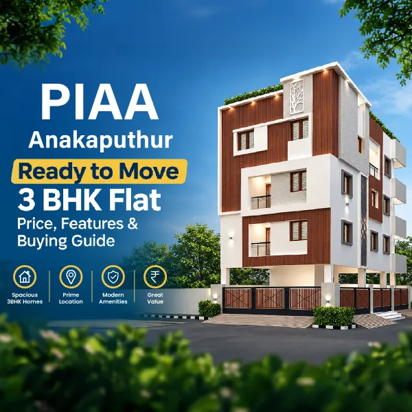 Piaa Anakaputhur – Ready to Move 3 BHK Flat: Price, Features & Buying Guide